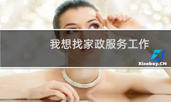 我想找家政服务工作 - 家政服务去哪里找