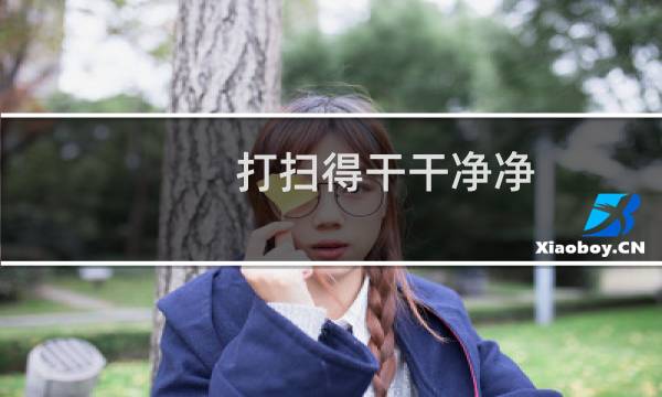 打扫得干干净净 - 打扫得还是打扫的
