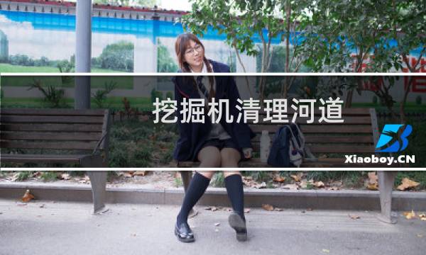 挖掘机清理河道 - 小挖机清理河道视频