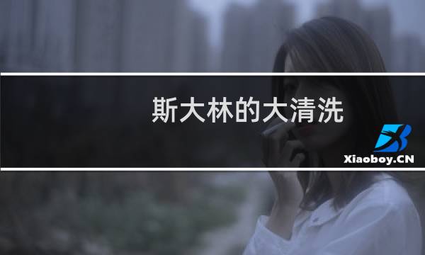 斯大林的大清洗 - 苏联斯大林清洗