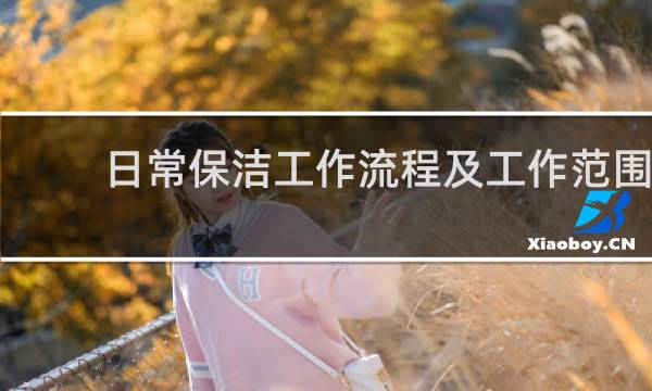 日常保洁工作流程及工作范围 - 保洁日常工作流程表