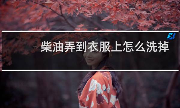 柴油弄到衣服上怎么洗掉 - 清洗衣服上柴油小妙招