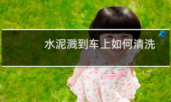 水泥溅到车上如何清洗 - 水泥掉在车漆上10天了怎么弄
