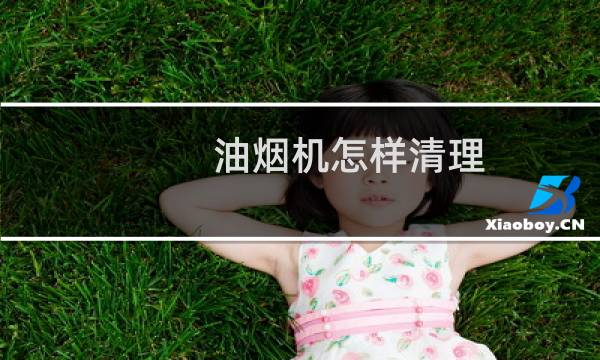 油烟机怎样清理 - 油烟机用什么清洗最快