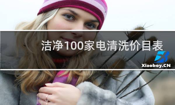 洁净100家电清洗价目表 - 家电清洗行业价格表