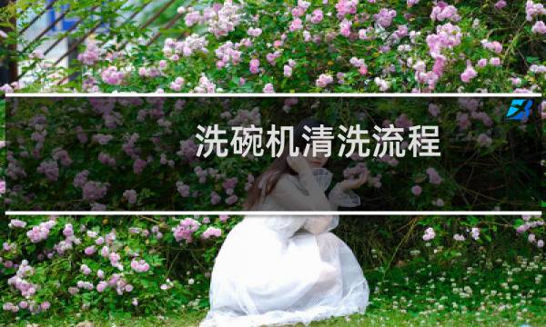 洗碗机清洗流程 - 商用洗碗机洗碗流程图