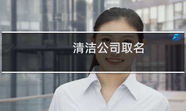 清洁公司取名 - 管道清理公司名称大全