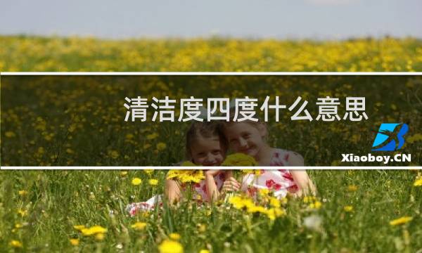 清洁度四度什么意思 - 清洁度4降到2需要多久