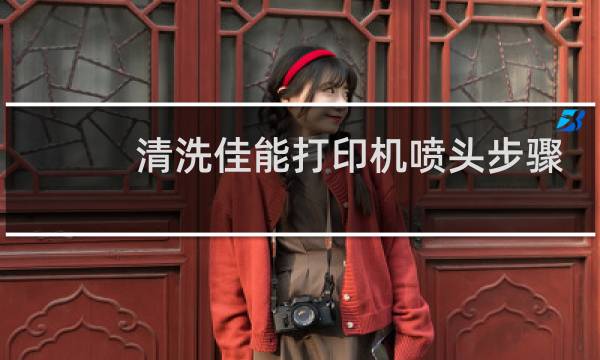 清洗佳能打印机喷头步骤 - 佳能墨盒喷头清洗图解