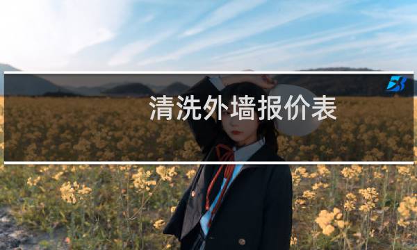清洗外墙报价表 - 外墙清洗报价模板