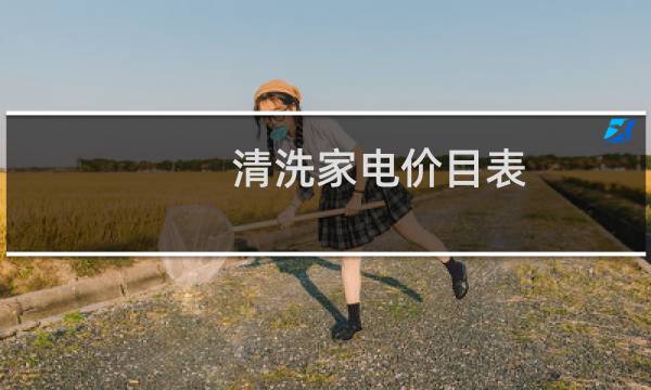 清洗家电价目表 - 长沙家电清洗价格表