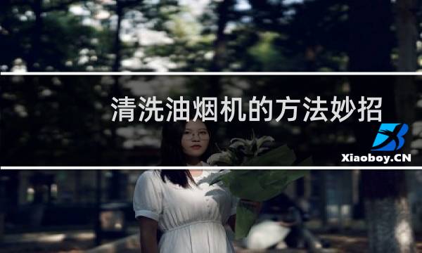 清洗油烟机的方法妙招 - 各种油烟机的拆洗图解