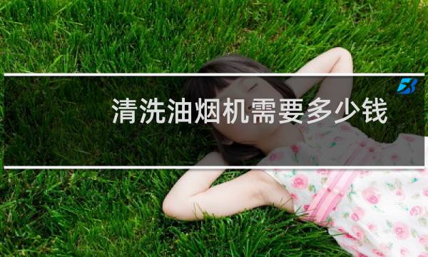 清洗油烟机需要多少钱 - 油烟机清洗多少钱