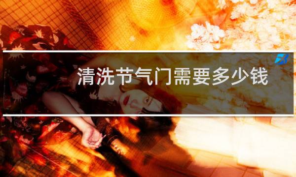 清洗节气门需要多少钱 - 千万别洗节气门