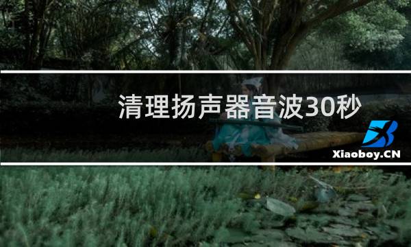 清理扬声器音波30秒 - 手机清理灰尘音频mp3