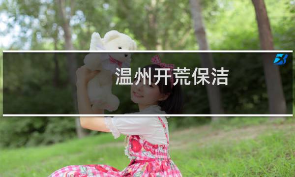 温州开荒保洁 - 温州开荒保洁公司排名