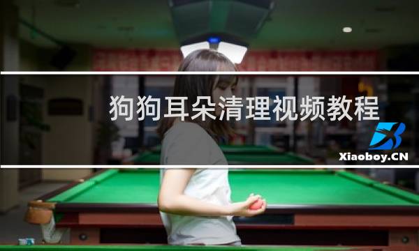 狗狗耳朵清理视频教程 - 给狗狗裁耳朵教程视频