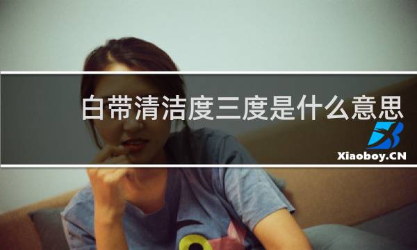 白带清洁度三度是什么意思 - 三度清洁度的白带有多脏