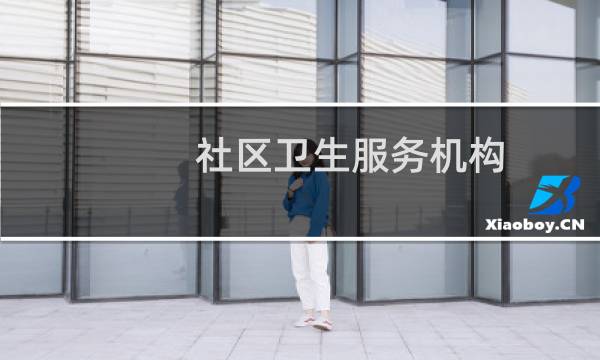社区卫生服务机构 - 社区卫生服务中心内部分工