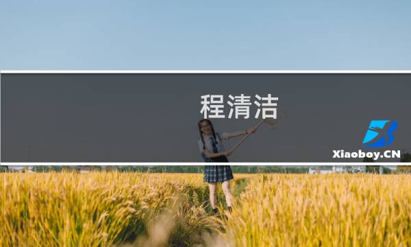 程清洁 - 程清洁简介