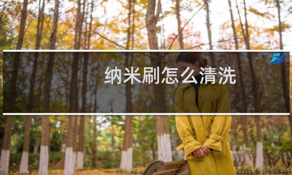 纳米刷怎么清洗 - 纳米刷脏了怎么弄