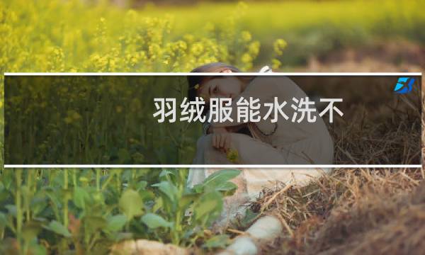 羽绒服能水洗不 - 羽绒服可以水洗吗