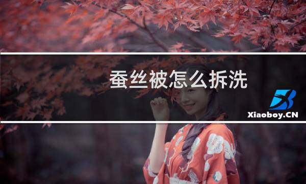 蚕丝被怎么拆洗 - 如何拆洗蚕丝被芯