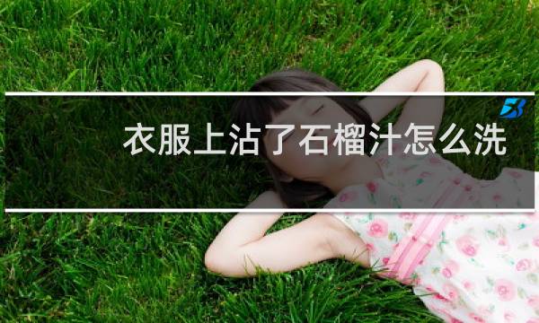 衣服上沾了石榴汁怎么洗 - 石榴汁很久了怎么洗掉