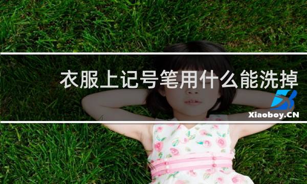 衣服上记号笔用什么能洗掉 - 黑色记号笔的清洗妙招