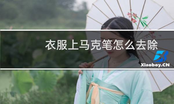 衣服上马克笔怎么去除 - 衣服上有马克笔印怎么洗掉