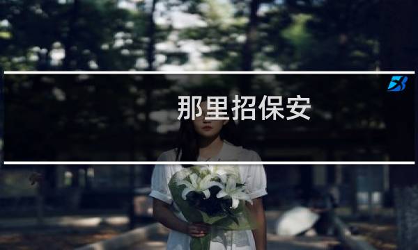 那里招保安 - 哪个单位招保安