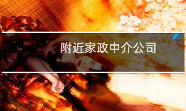 附近家政中介公司 - 附近离我最近的家政公司