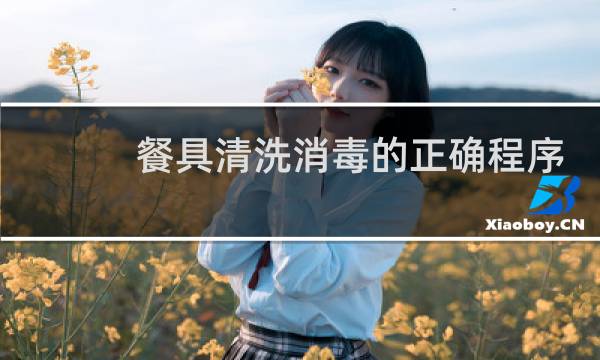 餐具清洗消毒的正确程序 - 清洗餐具五步